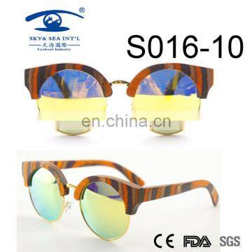 2016 woman butterfly style candy wood sunglasses