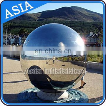 Popular Festivals Decoration Inflatable Mirror Ball Giant Christmas Silver Ball