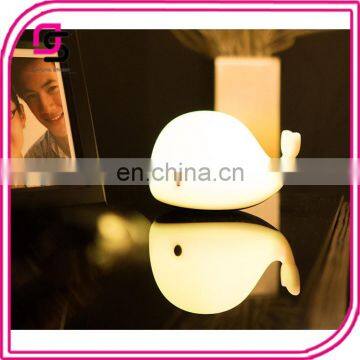 LED baby night light silicone baby nuesery lamp cute dolphin lamp for bedroom