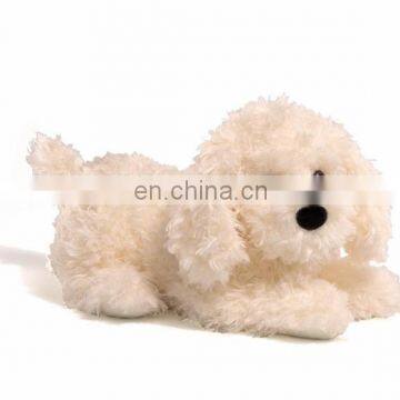 Factory OEM design plush toy dog Labradoodle cuddly sitting plush dog stuffed animal