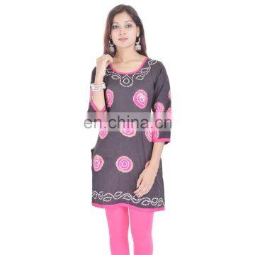 Hand Tie Dye Bandhej Jaipuri Kurti