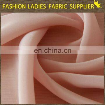 New Fancy Polyester Textile Women Dress Chiffon Solid Skin Color Chiffon Fabric photo-2