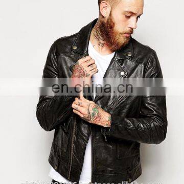 Nappa Biker Leather Jacket for Men 100% Genuine Leather