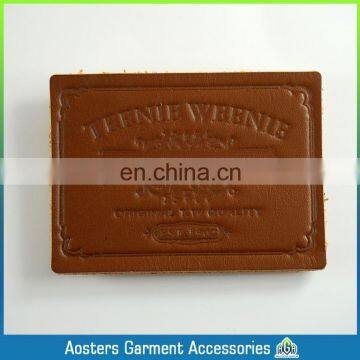 Custom Wholesale Vintage Fashion Leather Label for Jeans photo-6