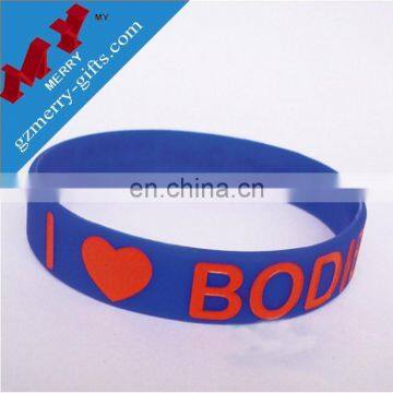 Bulk production sport custom silicon wristband