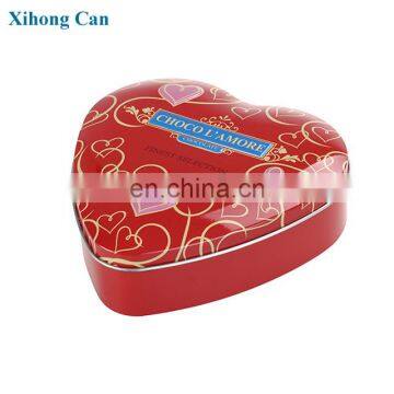 Vintage Heart Shape Tin Box, Perfect For chocolate decor , Cookie Tin Heart Shape for girlfriend gift