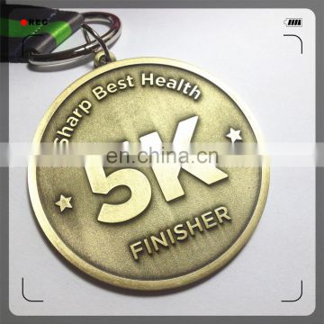 Metal 3d marathon custom medal for finisher