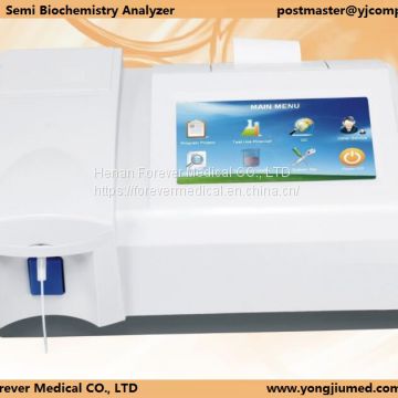 Semi Automatic Blood Chemistry Analyzer Clinical Biochemistry Analyzer with CE