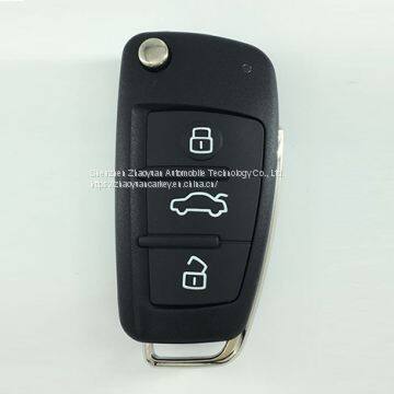 3 button Audi remote control flip key for A3 TT