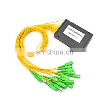 GPON PON FTTH Fiber Optical PLC Splitter ABS Box With LC SC FC Connector