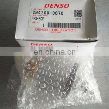 Original DENSO SCV Valve 294200-0670 Suction Control Valve for HP3 pump 6HK1