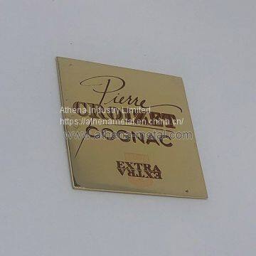 Square Metal Lables OEM Metal Label Metal Gifts and Crafts