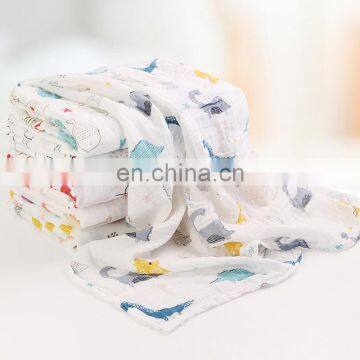 2020 Wholesale Factory Price Drop Shipping Cotton and Bamboo Fabric Two Layers Plain Color Simple Baby Summer Swaddle Blanket photo-4