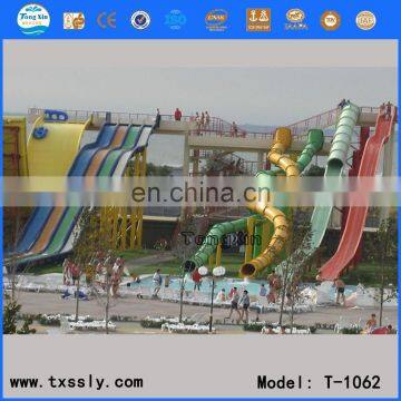 Freefall water slide,combination fiberglass water slides