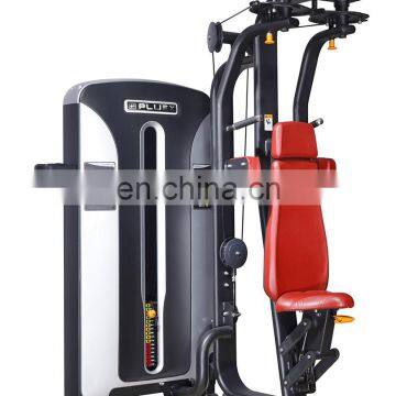 80kg Free Weight Adjustment, Pectoral Fly Commercial Straight Arm Clip Chest Fitness Equipment Trainer With Elbow Pad
