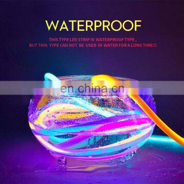 Круглая светодиодная неоновая гибкая лента с освещением под углом 360 градусов, неоновая трубка photo-5