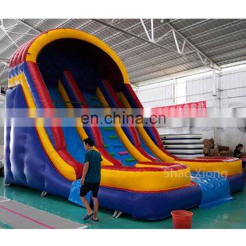 Adult Kids Playground Inflatable Air Bouncer Waterslide Water Dry Pool Slides for Sale