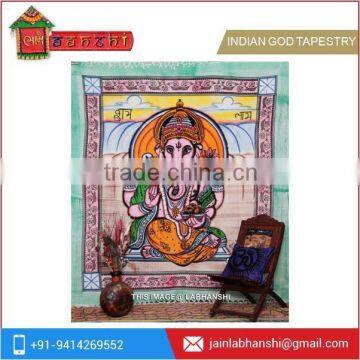 New Design Lord Ganesha Tapestry for Home Decor use