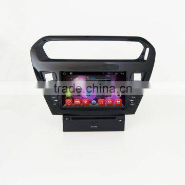 Quad core car dvd player with gps,wifi,BT,mirror link,DVR,SWC for Peugeot 301/citroen elysee