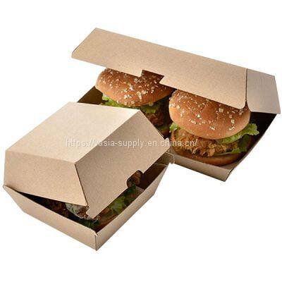 Disposable Take Away Kraft Paper Packaging Food Boxes For Restaurant