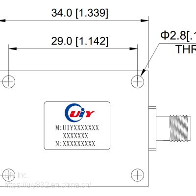 Communication Equipment 5.5-16GHz RF High Pass Filter photo-5