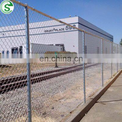 Heavy duty galvanized chain link fence diamond wire mesh manufacturer