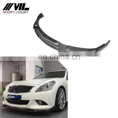 Carbon Fiber Car Front Chin Lip G37 Wing Spoiler For Infiniti G37