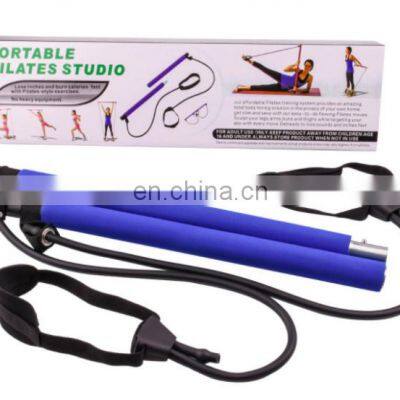 Factory Custom Pilates Stick Gym Pilates Fitness Equipment Yoga Exercise Pilates Bar Resistance Band Home