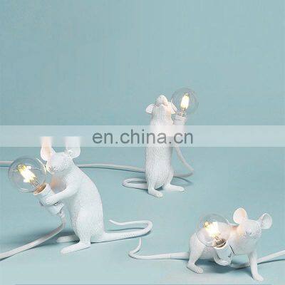 Animal Table Lamp Gold Mouse Children's Room Decoration Table Lamps Ideas Creative Table Lighting photo-3