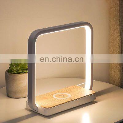 Modern Touch Sensor Table Lamps Led Desk Lamp With Wireless Charger