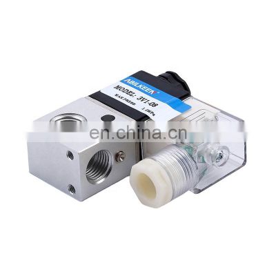 High Quality 3V1-06 Thread Size G1/8 AC220V 3/2 Way Normally Closed Pneumatic Solenoid Valve DC12V DC24V