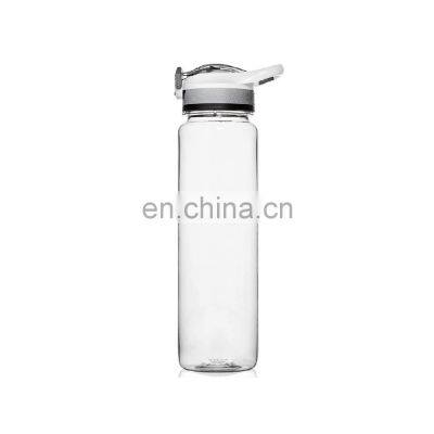 Popular custom logo bpa free gym fitness sports portable outdoor cute drinking water plastic juice bottles with cap