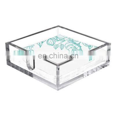 Acrylic Guest Napkin Holder Rack for Bathroom, Restaurant