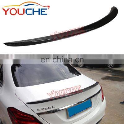 AMG style carbon fiber rear spoiler wing for Mercedes Benz C class W205 4 door sedan 2015 - 2018 trunk boot lip