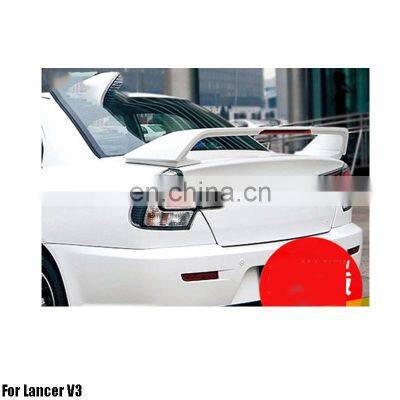 ABS Primer Painted Back Car spoiler For Lancer V3 EVO Rear spoiler with light