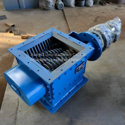 Cement silo bottom crushing valve Electric double-shaft crushing valve Block breaking valve