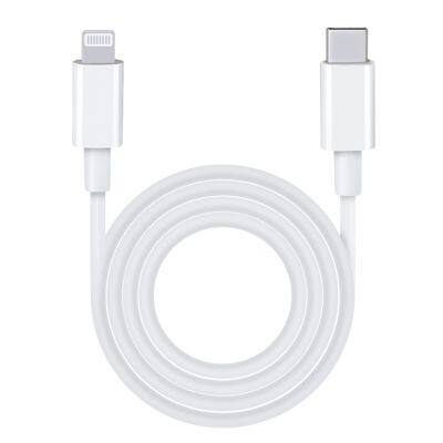 White 18w pd fast charger mfi c to light cable for iphone 12 apple original