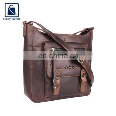 Huge Demand on Top Grade Quality Unique Design Attractive Pattern Stylish Look Leather Men Messenger Bag Supplier