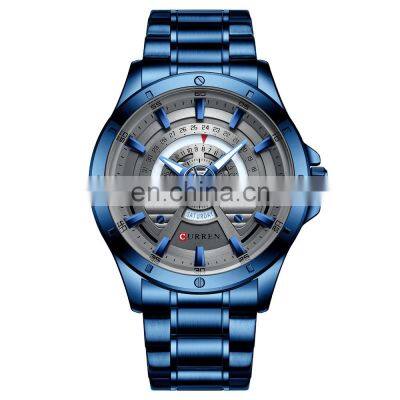 Men's Chronograph Waterproof Quartz Watch Steel Strap Calendar Men's Business Watch