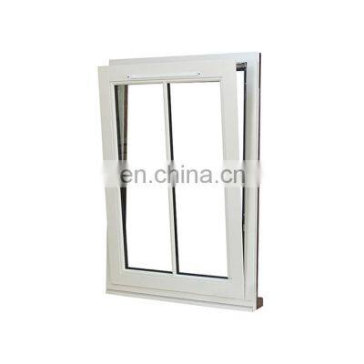 New Desgin 108mm Top Hung Triple Aluminum Bedroom Glass Window Security