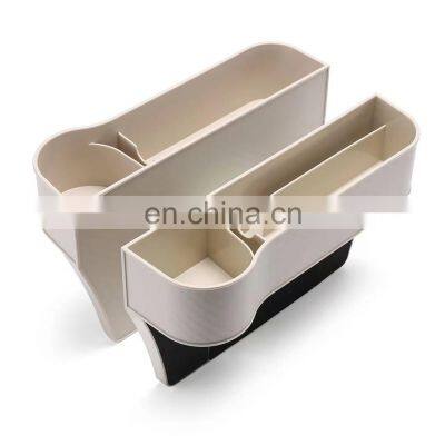 Car Seat Console Organizer Pocket Car Seat Gap Storage Box Multi-Function Leather Car Water Cup Holder for Snacks photo-3