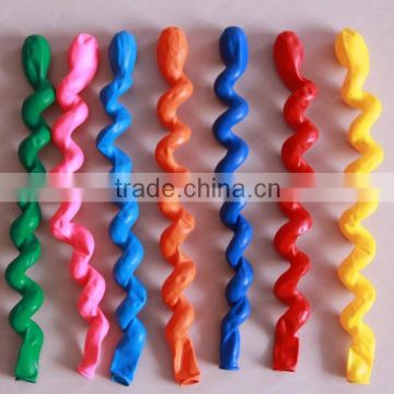 Long spiral rubber balloon birthday party balloon