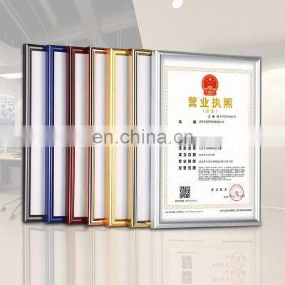 Hot 2021 Classic Plastic Document Certificates Degree Graduation Diploma Frame Picture Frames Photo Frame Office Decoration Wall