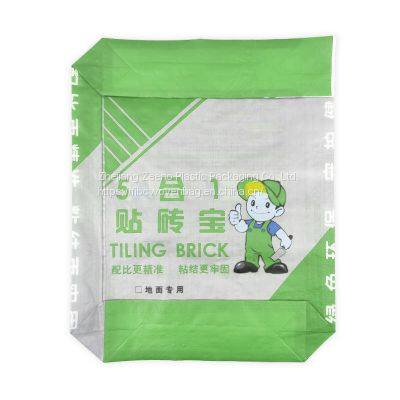 multiwall perforated kraft paper valve bag for tile cement