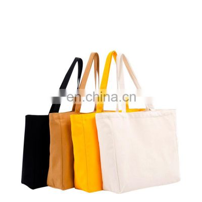 Custom Reusable Pouch the Eco Promotion Totebag Canvas Cotton Tote Shop Bag with Custom Print Logo