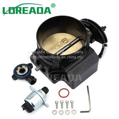 92mm Black Intake Throttle Body, LS 4 bolt throttle body for GM Gen III Ls1 Ls2 Ls3 Ls6 Ls7 Sx Ls 4 CNC
