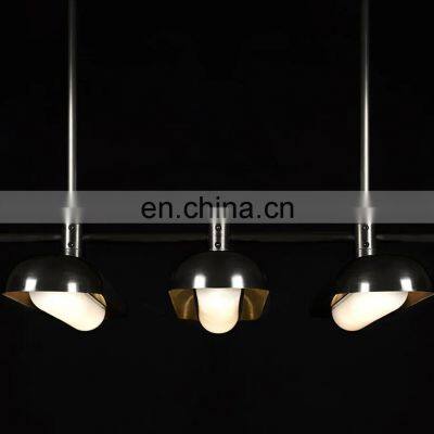 Classic Retro Brass Transparent Glass Pendant Light Home Hotel Exhibition Hall Decoration Lighting Chandeliers photo-3