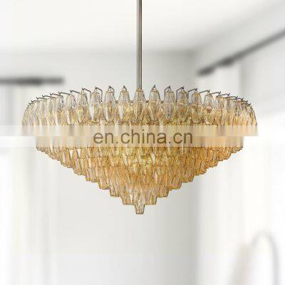 Exquisite Modern Luxury Diamond-Cylindrical Crystal Pendant Chandelier for Living Dining room Kitchen Island Foyer Bedroom