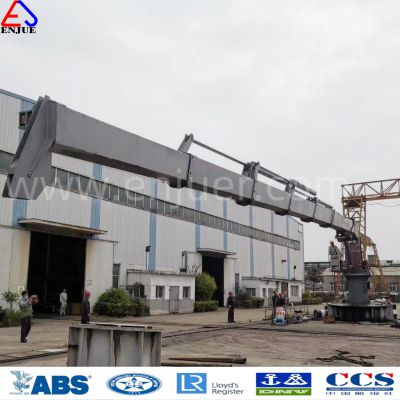 Enjue High Quality Small Size 1-5 Ton Telescopic Knuckle Boom Marine/Deck/Boat Crane with ABS CCS Dnv Lr BV Approved Lifting Ship Deck Crane