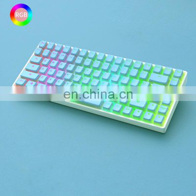 84 key wired mini low price pc Mechanical Desktop diy Custom wireless electronics rechargeable notebook backlit gaming keyboard